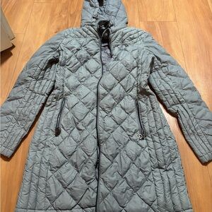 Michael Kors Quilted Gray Puffer Jacket